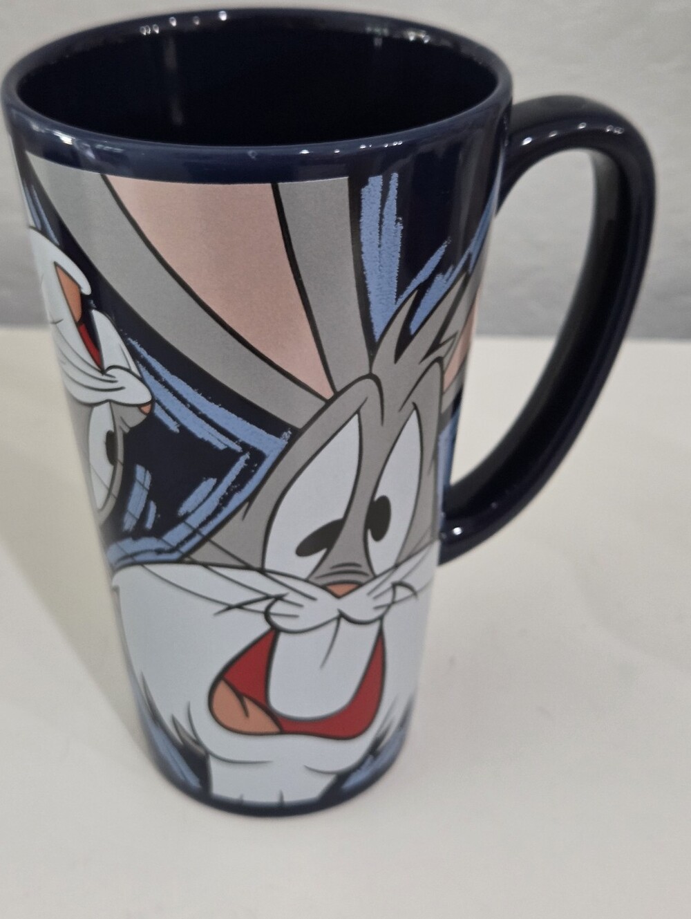 Warner Bros. Black and White Character Mug with Navy Base Bugs Bunny